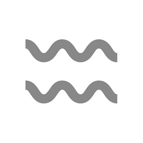 Symbol znamenia Vodnár - dve vlnovky