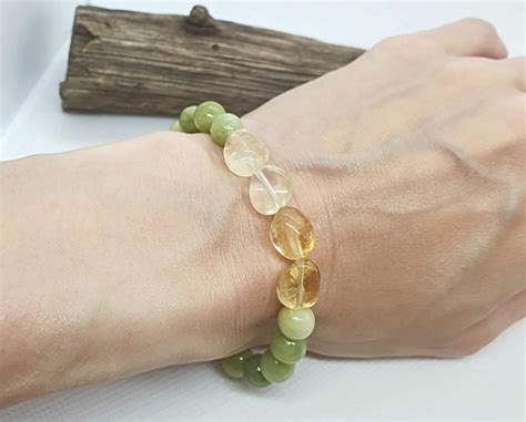 Náramok z nepravidelného citrínu