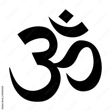 Symbol Om (Aum) v kruhu