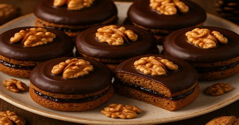 Zdobené medovníčky s čili čokoládovou polevou