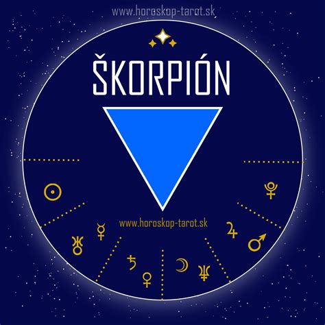 Symbolické zobrazenie Mesiaca v znamení Škorpióna