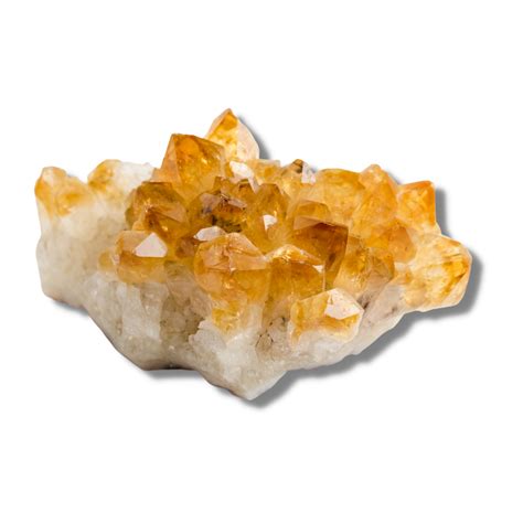 Obrázok oranžových kryštálov, ako sú citrín a karneol