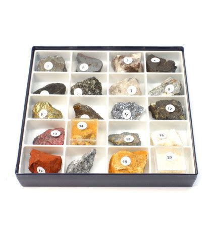 Kolekcia rôznych ochranných minerálov