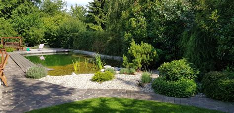 Ukážka Feng Shui záhrady s vodným prvkom