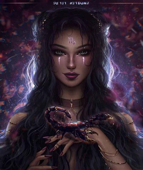 Ilustrácia ženy Škorpióna