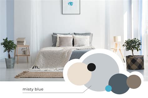 Paleta upokojujúcich farieb pre spálňu