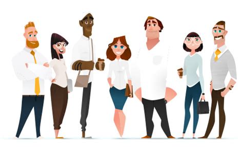 Ilustrácia skupiny ľudí