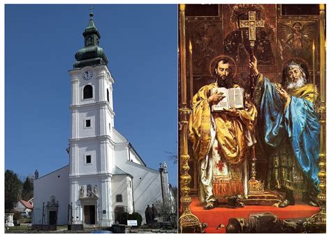 Maľba zobrazujúca sv. Cyrila a Metoda