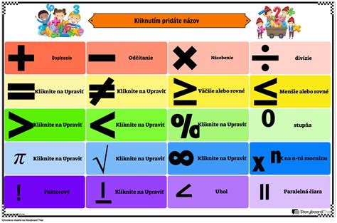 Ilustrácia detí s počítadlami a matematickými symbolmi