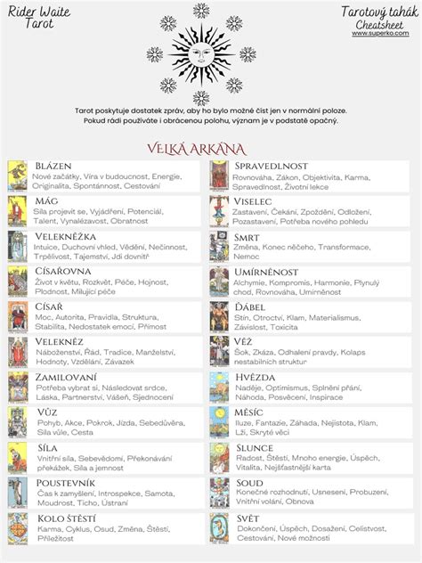 Tarotový rozklad s kartami Veľkej Arkány