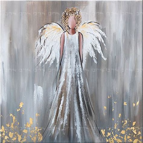 Obraz anjela s rozprestretými krídlami