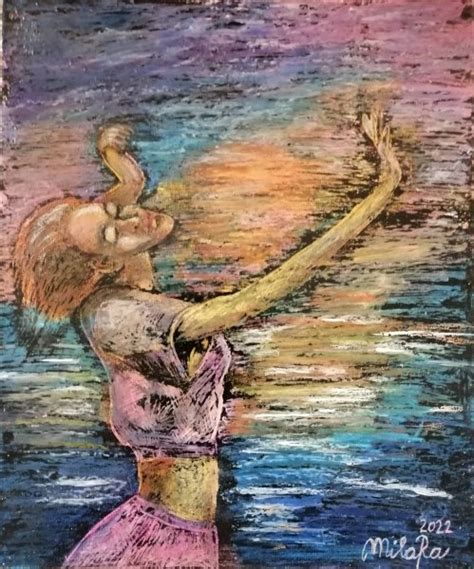 Žena tancujúca v prírode