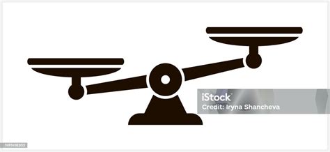 Symbol váh s vyváženými miskami