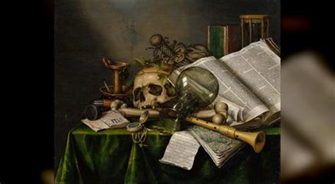 Barokový obraz zobrazujúci márnosť (Vanitas)