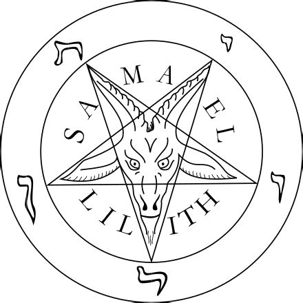 Obrátený pentagram s kozlou hlavou