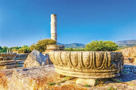 Ruiny chrámu Heraion na Same