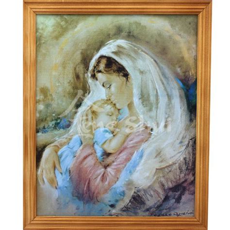 Matka Mária s malým Ježišom. Maľba z roku 1913 vytvorená mladým Hitlerom.