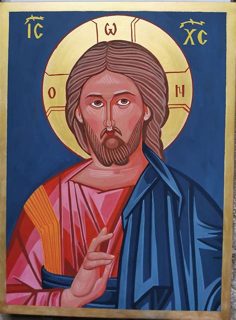 Byzantská ikona Krista Pantokratora