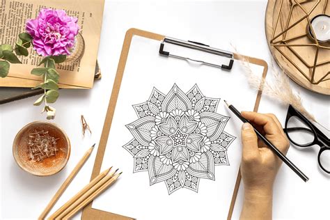 Ilustrácia mandaly ako symbolu jednoty