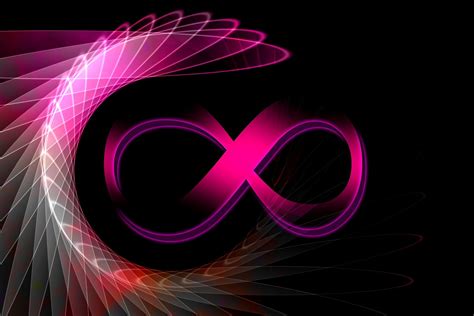 Symbol nekonečna s prepleteným srdcom