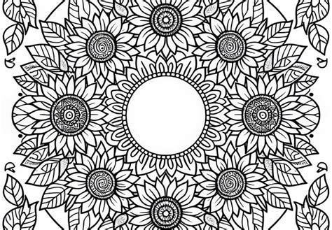 Mandala so slnečným motívom