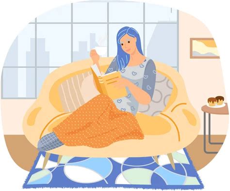 žena čítajúca knihu v útulnej obývačke