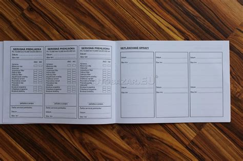 Servisná knižka automobilu