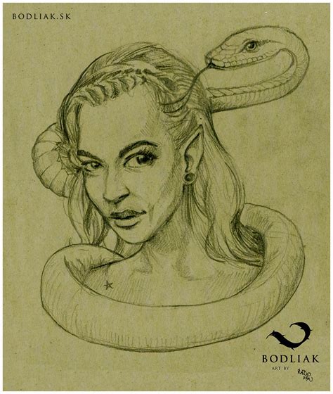 Ilustrácia srdca s hadom