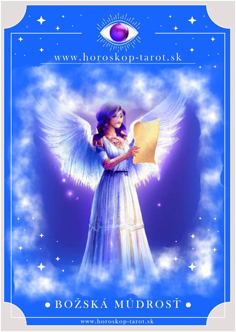 Dizajn anjelskej karty s posolstvom