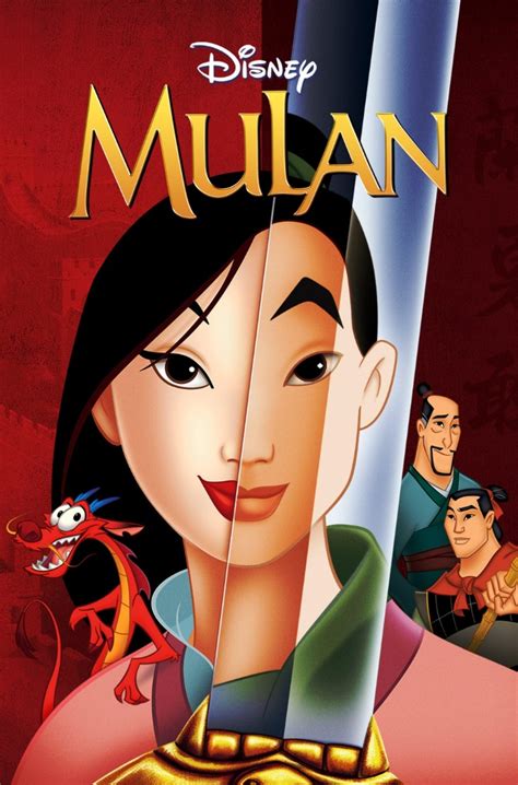 Plagát k animovanému filmu Mulan od Disney