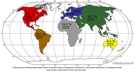 Mapa sveta s vyznačenými oblasťami tropických dažďových pralesov