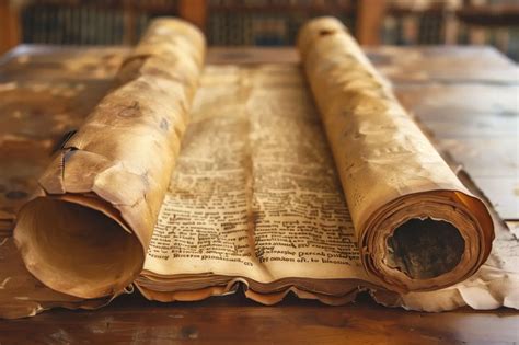 Ilustrácia starovekého zvitku s biblickými veršami odsudzujúcimi mágiu.