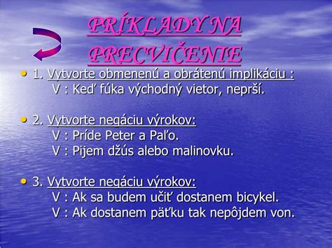 Ilustrácia výrokov a pravdivostných hodnôt