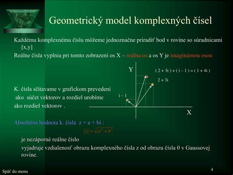 Ilustrácia komplexného čísla 3 + 4i v Gaussovej rovine