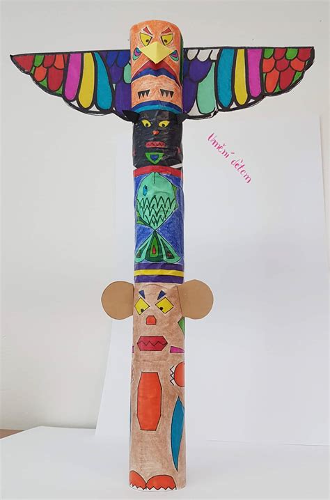 Indiánsky totem havrana