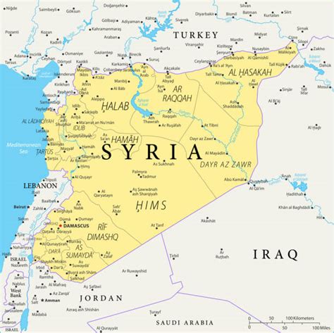 Mapa Sýrie