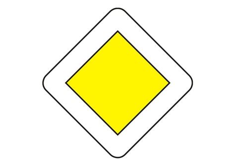 Dopravná značka hlavná cesta