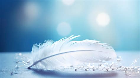 Biele pierko ako znamenie od anjela