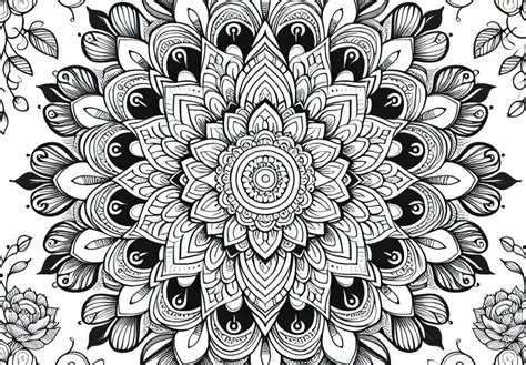 Obrázok s rôznymi antistresovými omaľovánkami pre dospelých