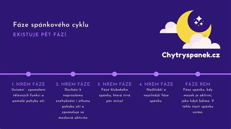 Diagram znázorňujúci fázy spánku a ich význam