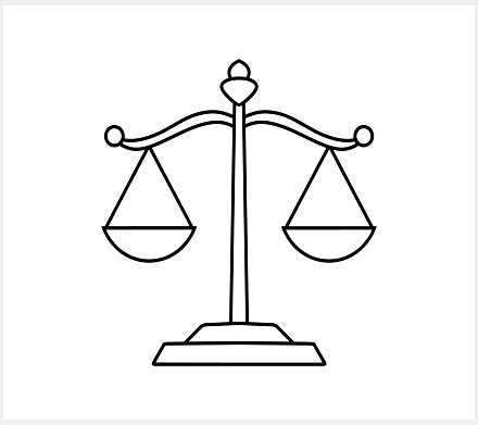 Symbol váhy pravdy a klamstva