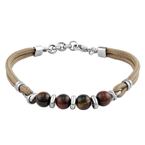 Štýlový mužský náramok z chirurgickej ocele s čakra prvkami