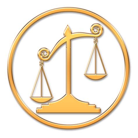 Symbol váh, symbolizujúci rovnováhu a spravodlivosť