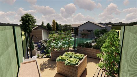 Záhrada s kvitnúcimi stromami