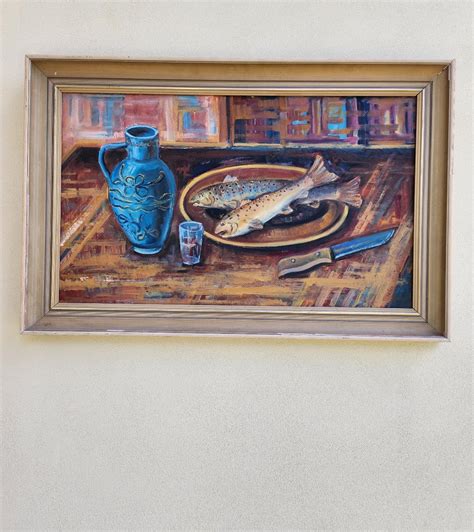 Detail pohára s rybou