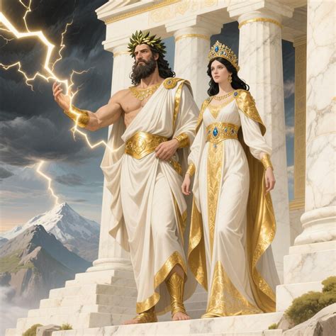 Zeus a Héra na tróne