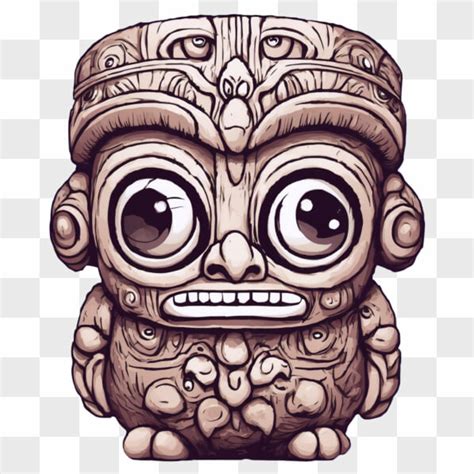 Ilustrácia indiánskeho totemu