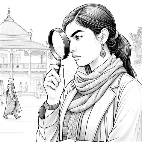 Ilustrácia detektíva s lupou