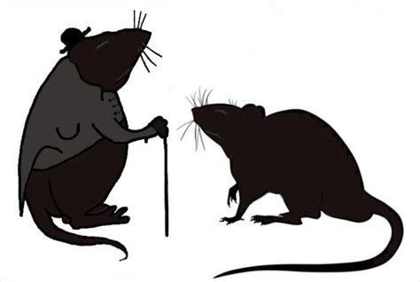 Ilustrácia Potkana a Byvola pri pretekoch do paláca