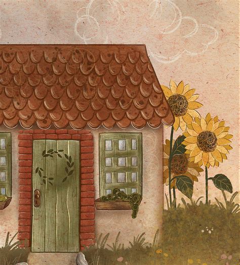 Ilustrácia Strelca s prvkami domova a pokoja